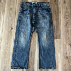 Mens Stonewashed Relaxed Fit Straight Fit Wrangler Jeans Pants sz 36 x 30